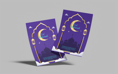 Eid Mubarak-Flyer-Vorlage 2