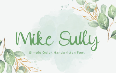 Mike Sully - fonte manuscrita