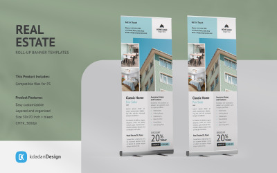 Onroerend goed roll-up banner Vol 021