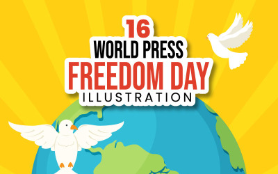 16. Dünya Basın Özgürlüğü Günü İllüstrasyonu