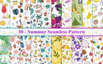 Modello senza cuciture estivo, modello estivo