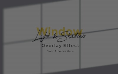 Window Sunlight Shadow Overlay Effect Mockup 252