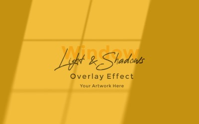 Window Sunlight Shadow Overlay Effect Mockup 254