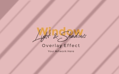 Window Sunlight Shadow Overlay Effect Mockup 259