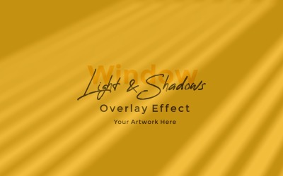 Window Sunlight Shadow Overlay Effect Mockup 264