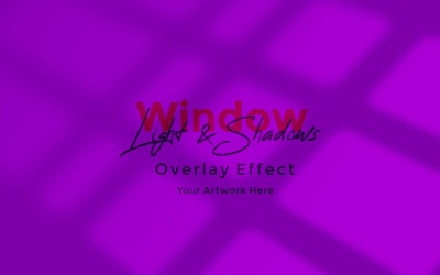 Window Sunlight Shadow Overlay Effect Mockup 266