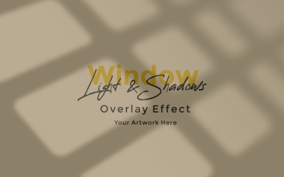 Window Sunlight Shadow Overlay Effect Mockup 267