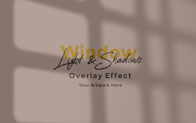 Window Sunlight Shadow Overlay Effect Mockup 268