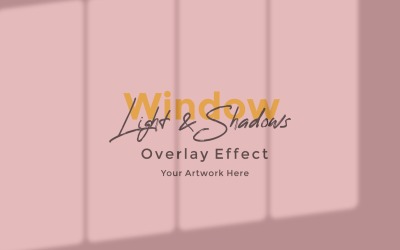 Window Sunlight Shadow Overlay Effect Mockup 269