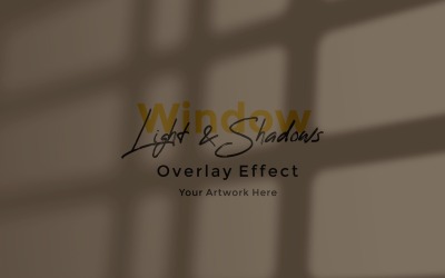 Window Sunlight Shadow Overlay Effect Mockup 273