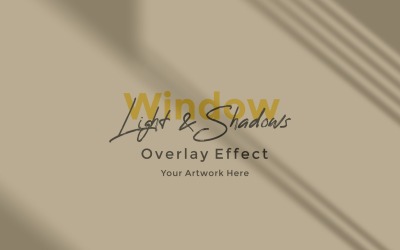 Window Sunlight Shadow Overlay Effect Mockup 277