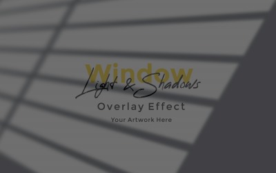 Window Sunlight Shadow Overlay Effect Mockup 282