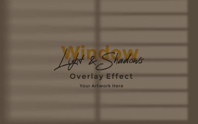 Window Sunlight Shadow Overlay Effect Mockup 283