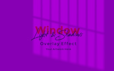 Window Sunlight Shadow Overlay Effect Mockup 286