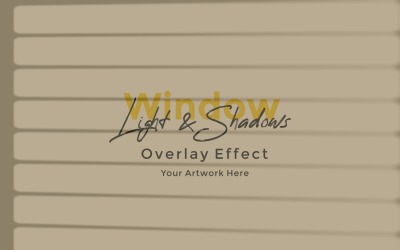Window Sunlight Shadow Overlay Effect Mockup 287