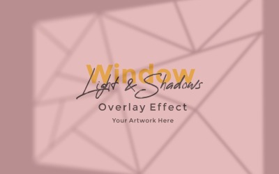 Window Sunlight Shadow Overlay Effect Mockup 289