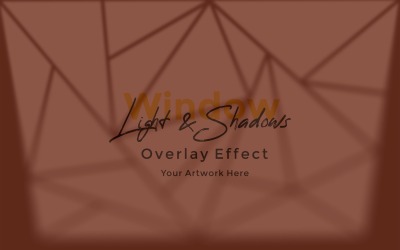 Window Sunlight Shadow Overlay Effect Mockup 291