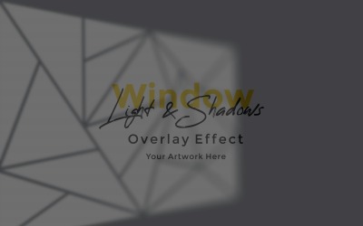 Window Sunlight Shadow Overlay Effect Mockup 292