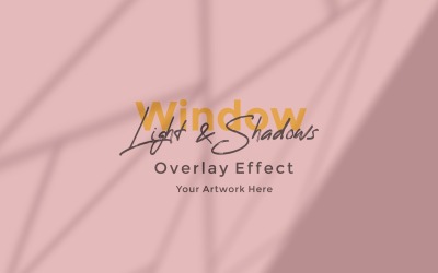 Window Sunlight Shadow Overlay Effect Mockup 299
