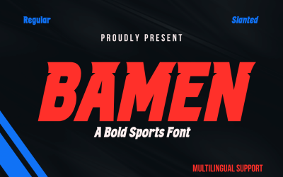 BAMEN | Fonte estilo atlético