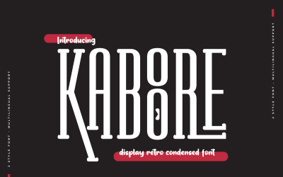 KABUR | Retro skondensowana czcionka