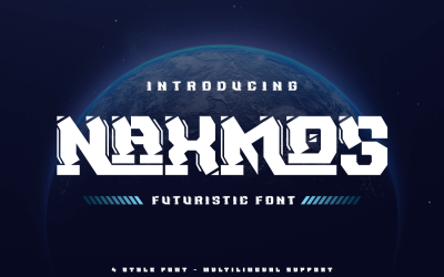 NAKSMOS | Czcionka w stylu futurystycznym
