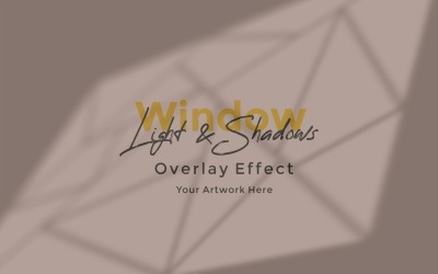 Window Sunlight Shadow Overlay Effect Mockup 298