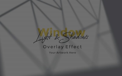 Window Sunlight Shadow Overlay Effect Mockup 302