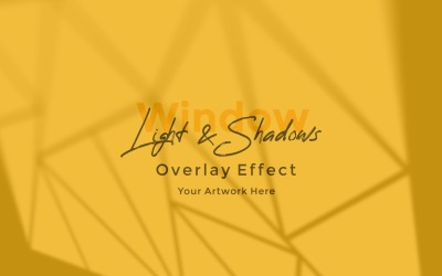 Window Sunlight Shadow Overlay Effect Mockup 304