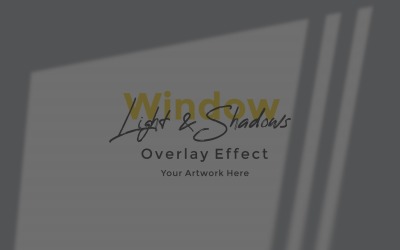 Window Sunlight Shadow Overlay Effect Mockup 312