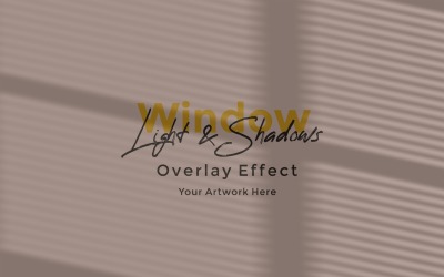 Window Sunlight Shadow Overlay Effect Mockup 318