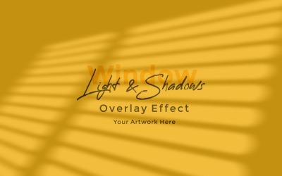 Window Sunlight Shadow Overlay Effect Mockup 324