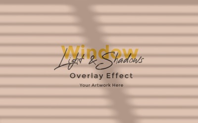 Window Sunlight Shadow Overlay Effect Mockup 330
