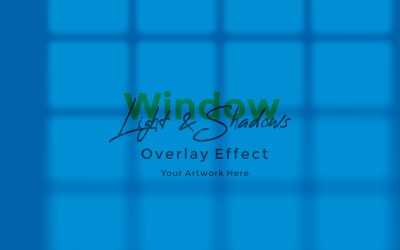 Window Sunlight Shadow Overlay Effect Mockup 335