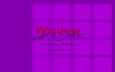Window Sunlight Shadow Overlay Effect Mockup 336