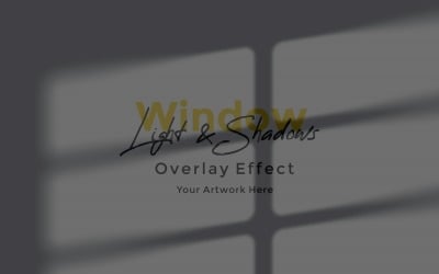 Window Sunlight Shadow Overlay Effect Mockup 342