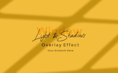 Window Sunlight Shadow Overlay Effect Mockup 344