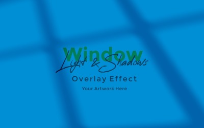 Window Sunlight Shadow Overlay Effect Mockup 345