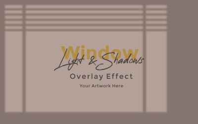 Window Sunlight Shadow Overlay Effect Mockup 348
