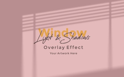 Window Sunlight Shadow Overlay Effect Mockup 349