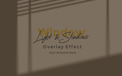 Window Sunlight Shadow Overlay Effect Mockup 353