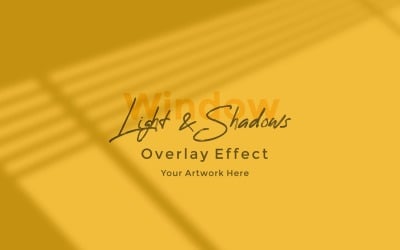 Window Sunlight Shadow Overlay Effect Mockup 354