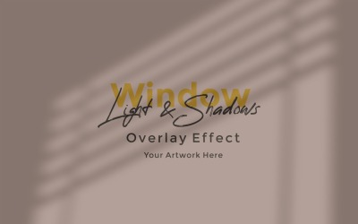 Window Sunlight Shadow Overlay Effect Mockup 358