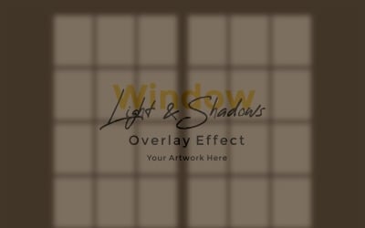 Window Sunlight Shadow Overlay Effect Mockup 363
