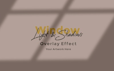 Window Sunlight Shadow Overlay Effect Mockup 378