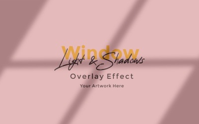 Window Sunlight Shadow Overlay Effect Mockup 379