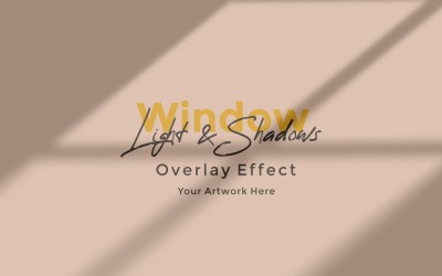 Window Sunlight Shadow Overlay Effect Mockup 380