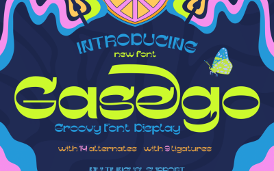 Gesego | Groovy Retro Font