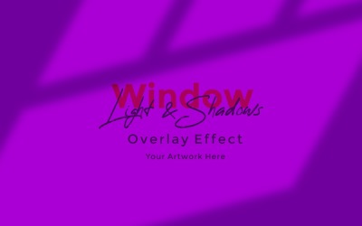 Modelo de efeito de sobreposição de sombra de luz solar de janela 396