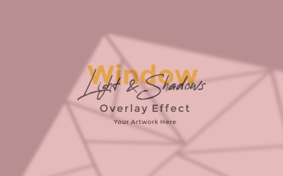 Okno Sunlight Shadow Overlay Effect Makieta 309